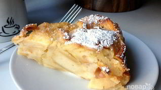 Аппетитная яблочная Шарлотка