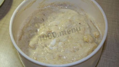 диетическая шарлотка из геркулеса с яблоками