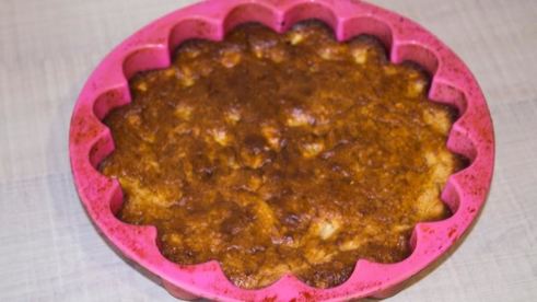 диетическая шарлотка из геркулеса с яблоками