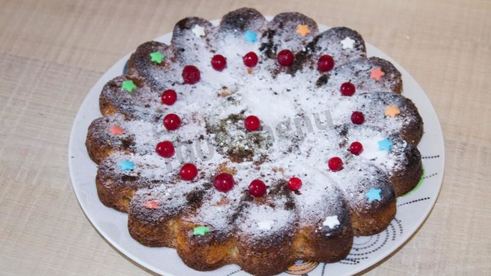 диетическая шарлотка из геркулеса с яблоками