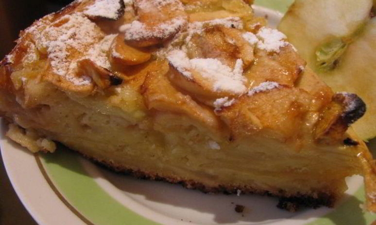 Рецепт очень яблочной шарлотки