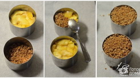 шарлотка из яблок и ржаного хлеба