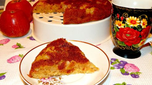 шарлотка на кефире в мультиварке