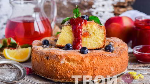 шарлотка на кефире