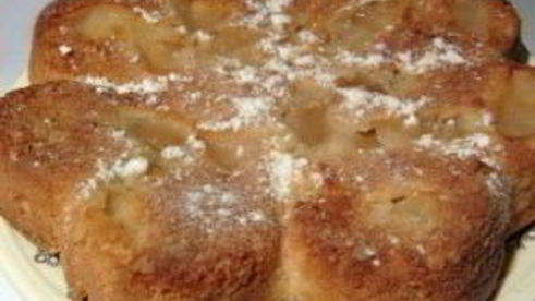 шарлотка на маргарине с яблоками