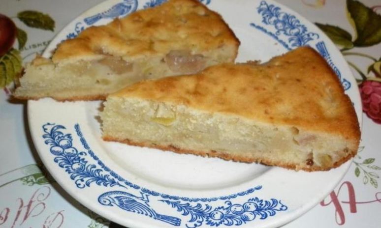 Рецепт шарлотки с грушами