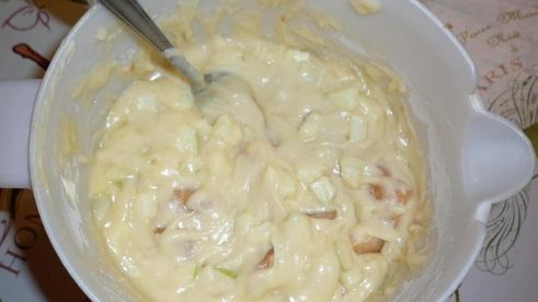 шарлотка с грушами