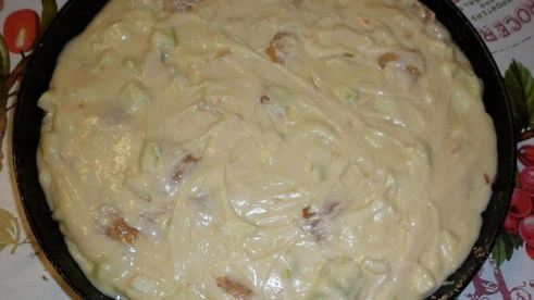 шарлотка с грушами