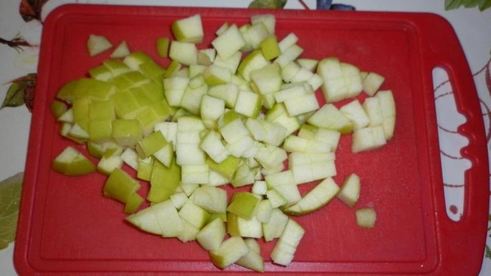 шарлотка с грушами