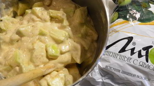 шарлотка с отрубями