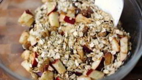 шарлотка с овсянкой