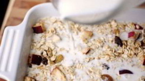 шарлотка с овсянкой