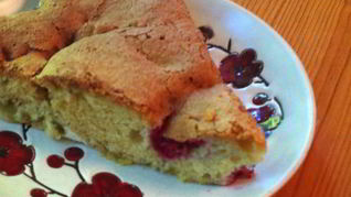 Шарлотка с ревенем