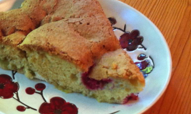 Рецепт шарлотки с ревенем