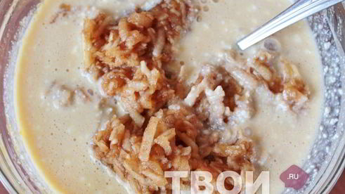 шарлотка с творогом