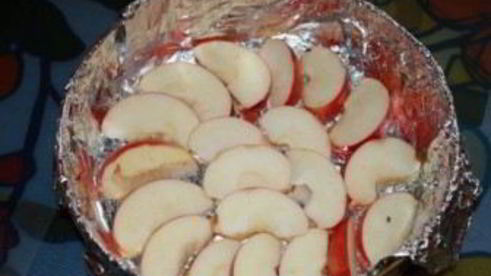 шарлотка с яблоками без масла