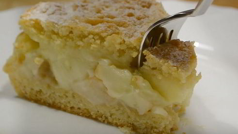 шарлотка с заварным кремом