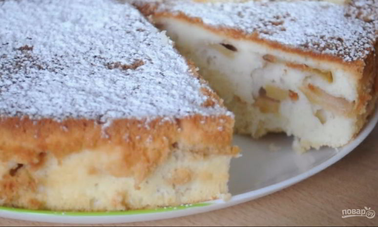 Рецепт воздушной яблочной шарлотки