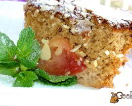 Яблочная шарлотка с абрикосовым конфитюром