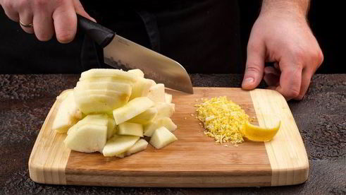 ароматный яблочный штрудель