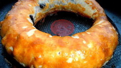 чернично-сливочный штрудель