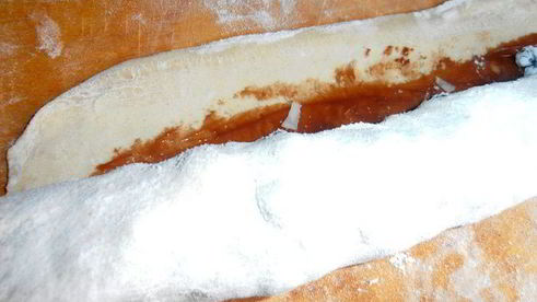 чернично-сливочный штрудель