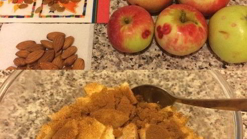 полезный яблочный штрудель