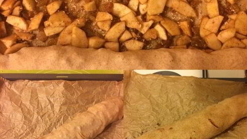 полезный яблочный штрудель