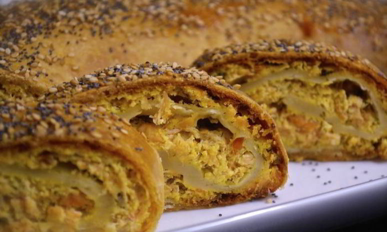 Рецепт рыбного штруделя