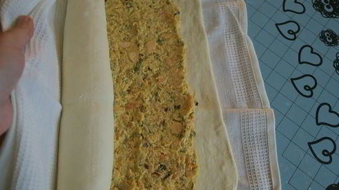 рыбный штрудель