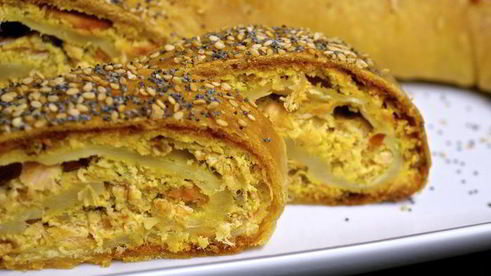 рыбный штрудель