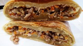 Штрудель со свининой