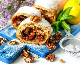 Венский штрудель с яблоками