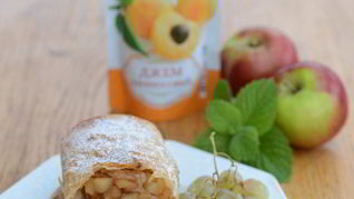 Яблочный штрудель из лаваша