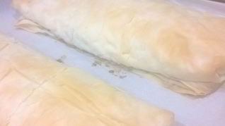 Яблочный штрудель из теста фило