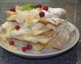 Слойки с кремом патисьер