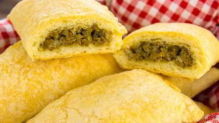 Слойки с печенью