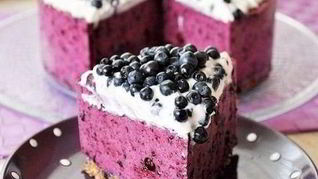 Черничный творожник