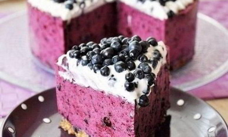 Рецепт черничного творожника