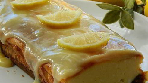 лимонный сырник со сливочной помадкой