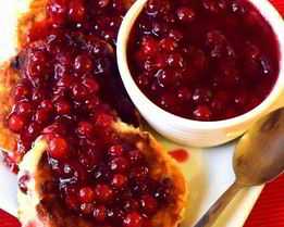 Немецкие сырники с клюквой