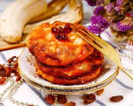 Сырники без яиц с бананом