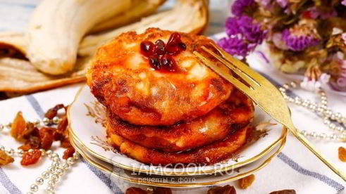сырники без яиц с бананом