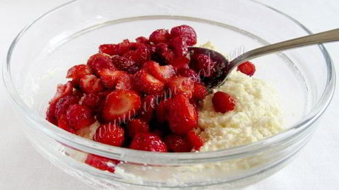 сырники клубничные