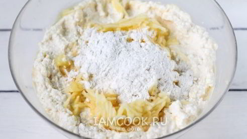 сырники с яблоками в духовке