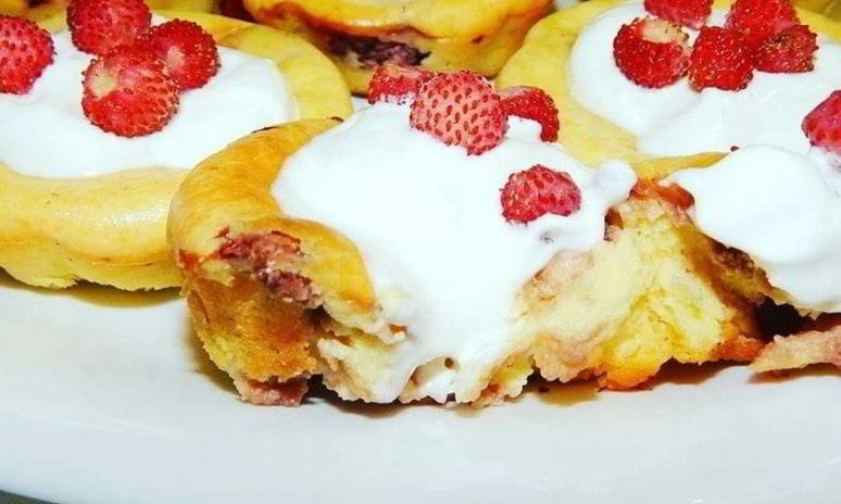 Рецепт сырников с земляникой в духовке