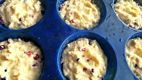 творожники с брусникой