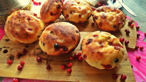 творожники с брусникой