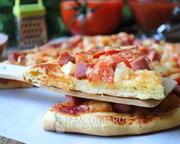 Быстрое тесто для пиццы на майонезе