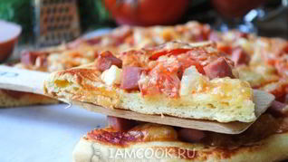 Быстрое тесто для пиццы на майонезе